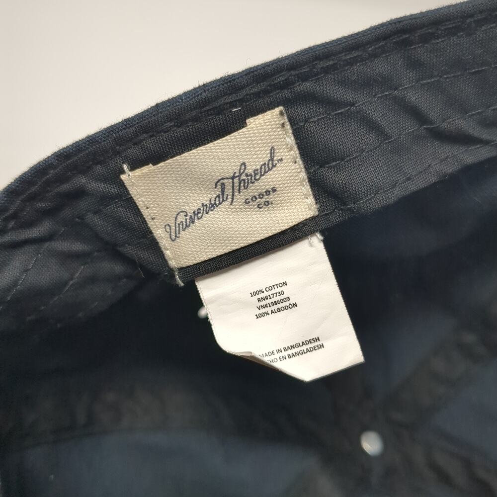 Universal Thread Slideback Hat Solid Black One Si… - image 8